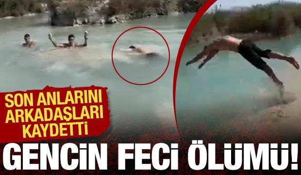 Balıklama atlayış ölüm getirdi! Üzücü anlar arkadaşları tarafından görüntülendi