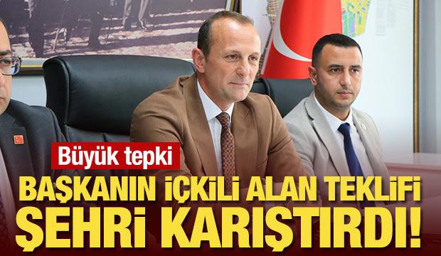 Başkanın içkili alan teklifi şehri karıştırdı! Büyük tepki