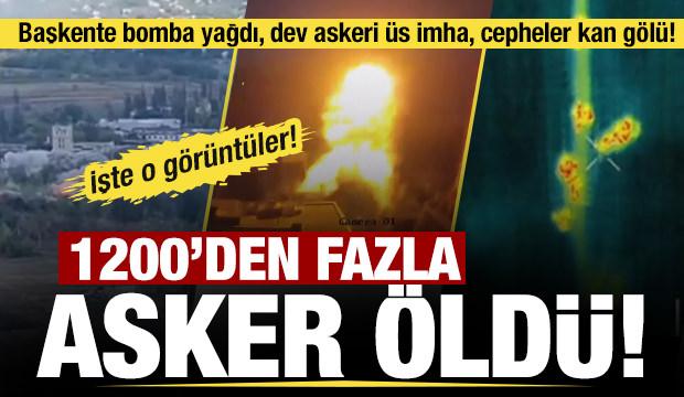 Başkente bomba yağdı, dev askeri üs imha, cepheler kan gölü! İşte o görüntüler