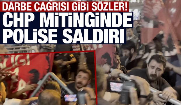 Bunun adı eşkıyalık! CHP'nin Beyoğlu mitinginde polise saldırdılar