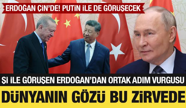 Cumhurbaşkan Erdoğan'dan Çin'de liderlerle peş peşe görüşmeler