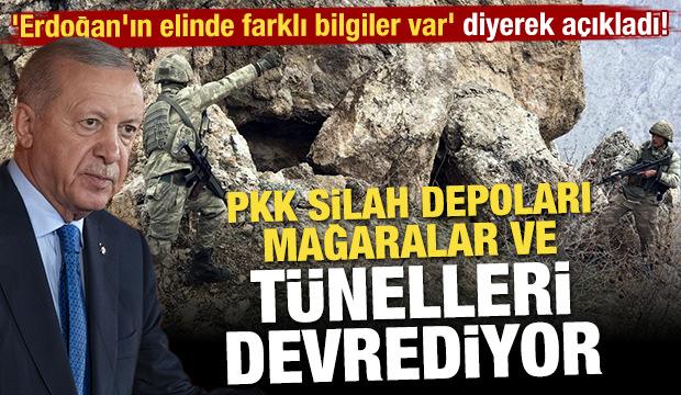 Erdoğan 'Son düzlük' demişti! PKK silah depoları, mağaralar ve tünelleri devrediyor
