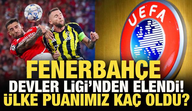 Fenerbahçe Şampiyonlar Ligi'nden elendi! UEFA Ülke puanımız kaç oldu?