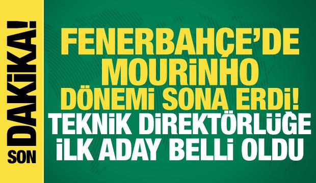 Fenerbahçe'de Jose Mourinho dönemi sona erdi! Teknik direktörlüğe ilk aday belli oldu
