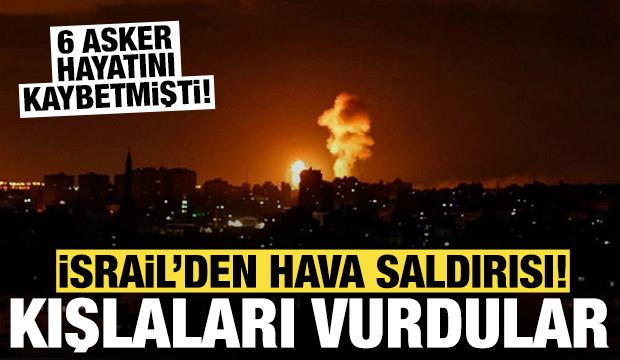 İsrail'den son dakika hava saldırısı: O ülkenin kışlalarını vurdu!
