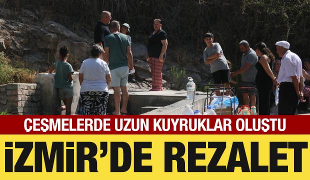 İzmir'de rezalet! 32 saatlik su kesintisi çeşmelerde kuyruk oluşturdu