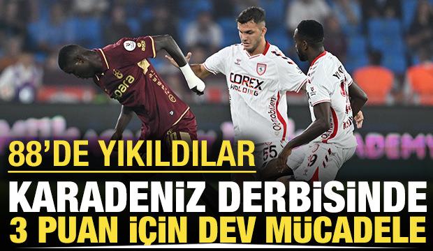 Karadeniz derbisinde nefes kesen mücadele: 88'de yıkıldılar