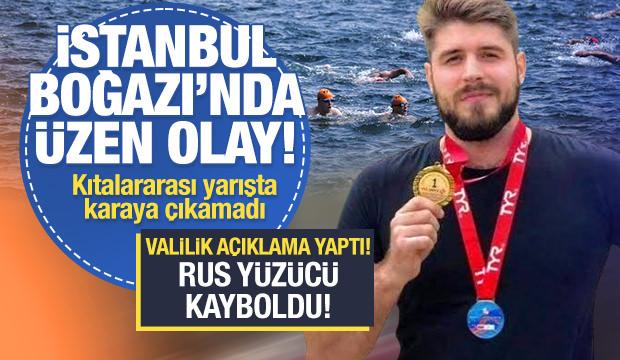 Kıtalararası Yüzme Yarışı'nda üzen olay: Rus yüzücü İstanbul Boğazı'ndan karaya çıkmadı!