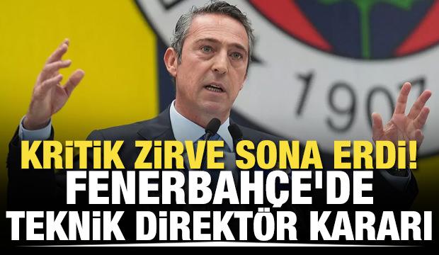 Kritik zirve sona erdi! Fenerbahçe'de teknik direktör kararı