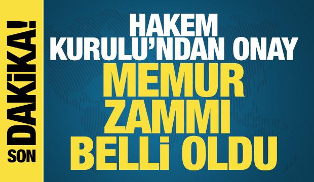 Memur ve memur emeklilerinin zam oranları belli oldu