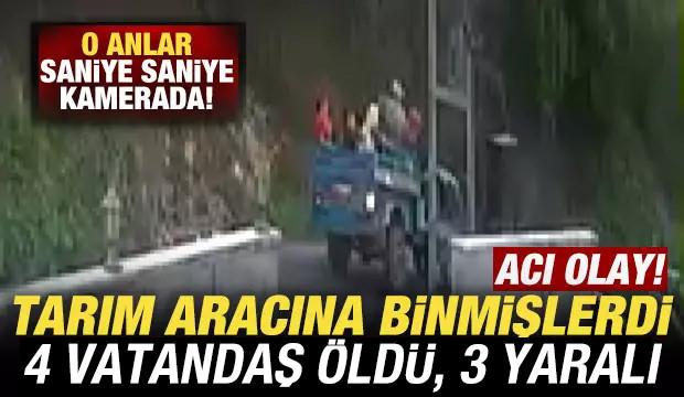 Ordu'da acı olay! Tarım aracına binmişlerdi: 4 vatandaş öldü, 3 yaralı
