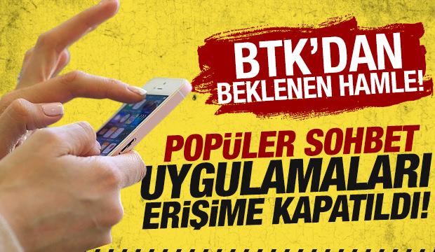 Popüler sohbet uygulamaları erişime kapatıldı