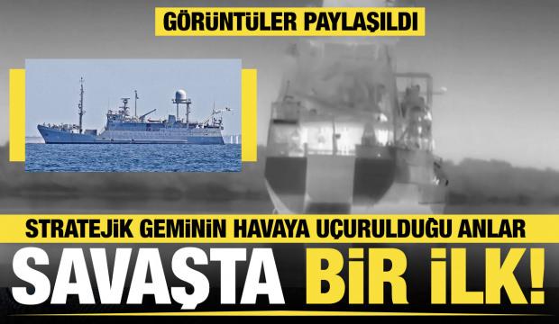 Rusya-Ukrayna savaşında 3 buçuk yıl sonra bir ilk! "Simferopol"un son anları paylaşıldı