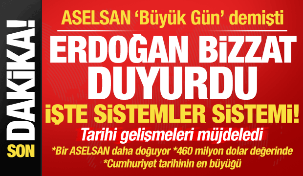Son dakika: ASELSAN 'Büyük Gün' demişti! Erdoğan bizzat duyurdu, tarihi müjdeler...