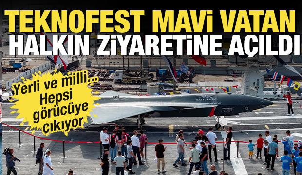 TEKNOFEST Mavi Vatan halkın ziyaretine açıldı