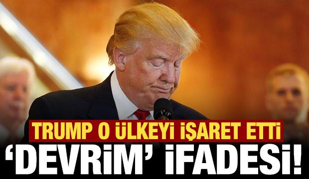 Trump o ülkeyi işaret etti: Devrim var gibi görünüyor