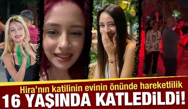 16 yaşındaki Hira’yı katletmekten yakalanan şüphelinin evinin önünde hareketli anlar