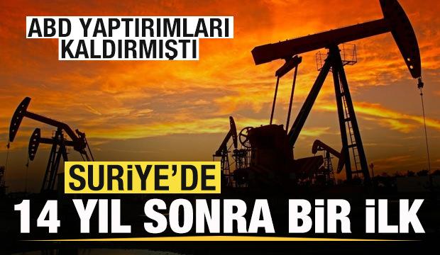 ABD yaptırımları kaldırmıştı! Suriye'de 14 yıl sonra bir ilk! Petrol hamlesi