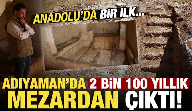 Adıyaman'da 2 bin 100 yıllık mezarın içinden çıktı! Anadolu'da bir ilk...