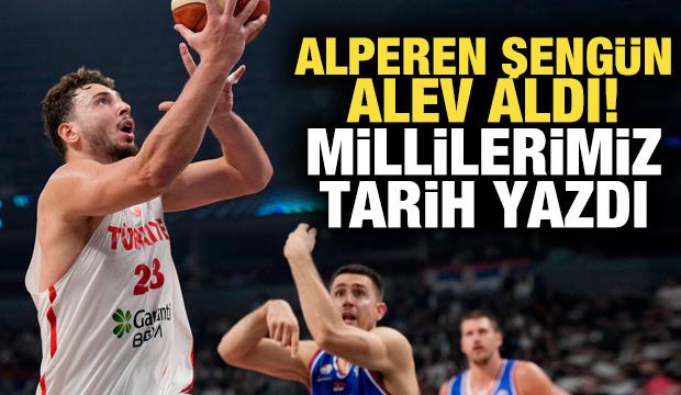 Alperen Şengün alev aldı! Milli Takım tarih yazdı