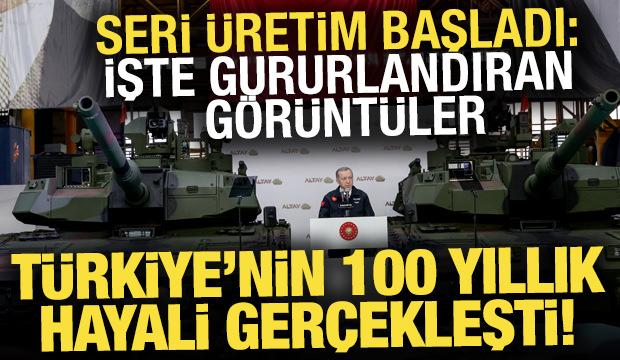 ALTAY Tankı'nın seri üretimini ilk kez görüntüledi