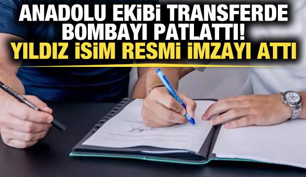 Anadolu ekibi bombayı patlattı! Yıldız isim resmi imzayı attı
