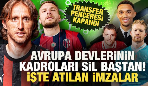 Avrupa'da transfer penceresi kapandı! işte atılan imzalar
