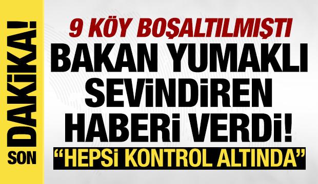 Bakan Yumaklı sevindiren haberi verdi: Ülkemizde aktif yangın yok!