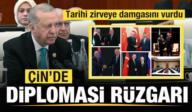 Çin'de diplomasi rüzgarı! Başkan Erdoğan'dan peş peşe görüşmeler