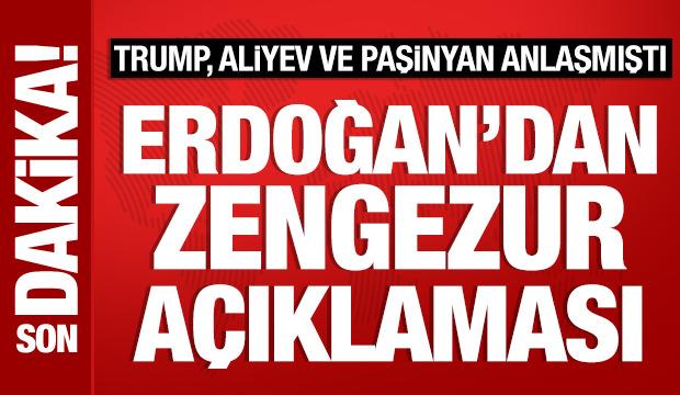 Cumhurbaşkanı Erdoğan'dan Zengezur Koridoru ile ilgili açıklama