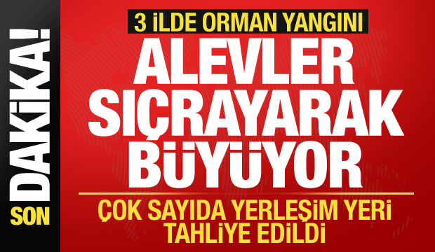 Denizli, Karabük, Kastamonu... 3 ilde orman yangını: Yerleşim yerleri tahliye ediliyor
