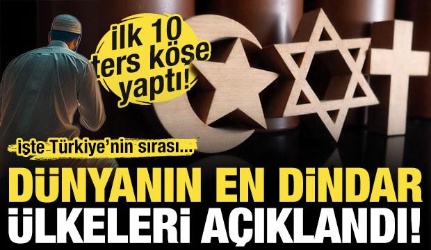 Dünyanın en dindar ülkeleri açıklandı! Türkiye'nin sırası şaşırttı...
