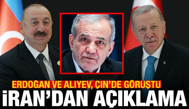 Erdoğan, Aliyev ve Paşinyan'la Çin'de görüştü! İran'dan açıklama