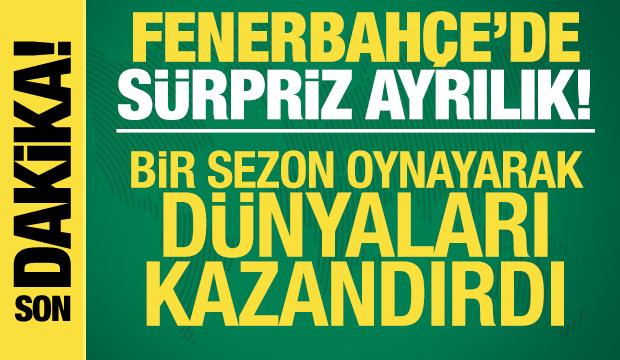 Fenerbahçe'de ayrılık! 1 sezon oynayarak dünyaları kazandırdı