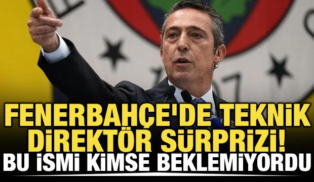 Fenerbahçe'de teknik direktör sürprizi! Bu ismi kimse beklemiyordu