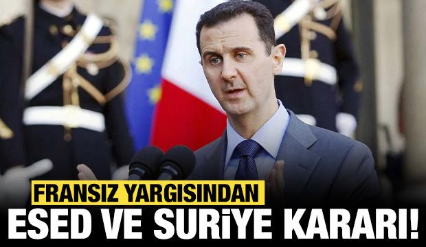 Fransa'da Esed ve Suriye hakkında son dakika kararı!