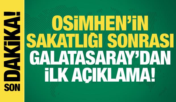 Osimhen milli maçta sakatlandı! Galatasaray'dan ilk açıklama