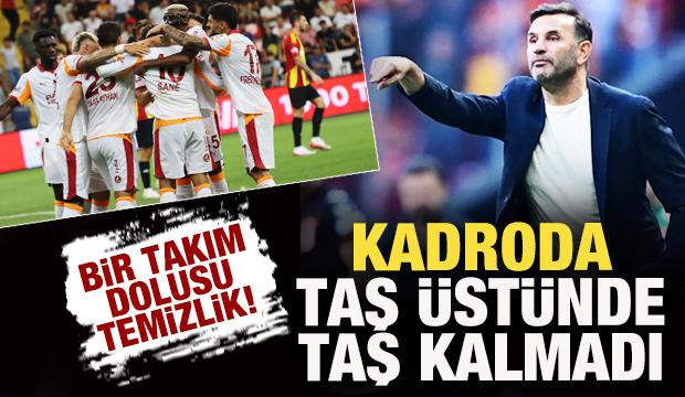 Galatasaray'dan bir takım dolusu temizlik! Kadroda taş üstünde taş kalmadı