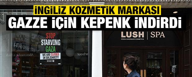 İngiliz kozmetik markası Gazze için kepenk indirdi