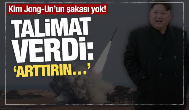 Kim Jong-Un’dan dünyayı gözdağı! Talimat verdi: ‘Arttırın…’