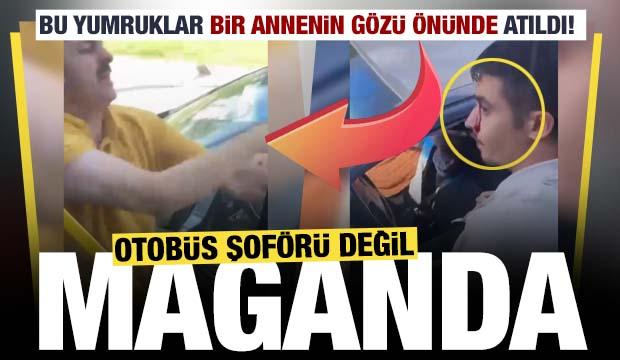 Malatya’da otobüs şoförü, otomobil sürücüsünü darbetti 