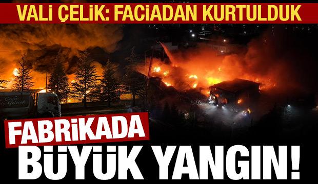 Niğde'de ambalaj fabrikasında büyük yangın