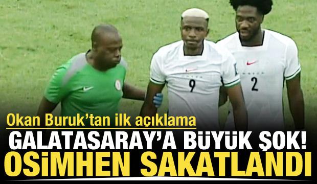 Osimhen milli maçta sakatlandı! Galatasaray'dan ilk açıklama