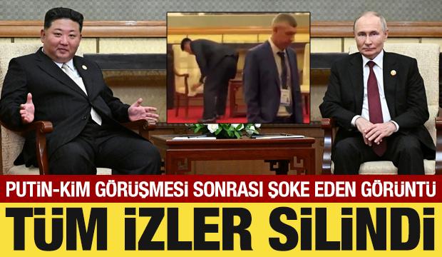 Putin-Kim görüşmesi sonrası şoke eden görüntü: Tüm izler silindi