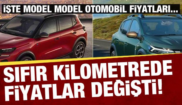 Sıfır otomobil fiyatları güncellendi! Marka marka, model model sıralama... 