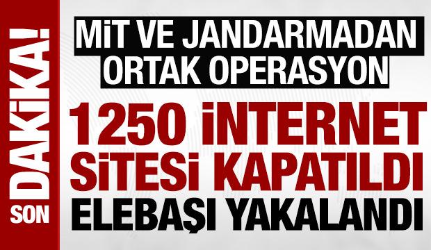 SON DAKİKA: MİT ve jandarmadan ortak operasyon: Elebaşı yakalandı, 1250 site kapatıldı
