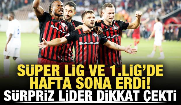 Süper Lig ve 1. Lig'de hafta tamamlandı! Sürpriz lider dikkat çekti