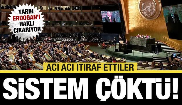 Tarih Erdoğan'ı haklı çıkarıyor... Acı acı itiraf ettiler: Küresel sistem çöktü!