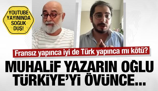 Youtube yayınında soğuk duş! Muhalif yazarın akademisyen oğlu Türkiye’yi övünce...