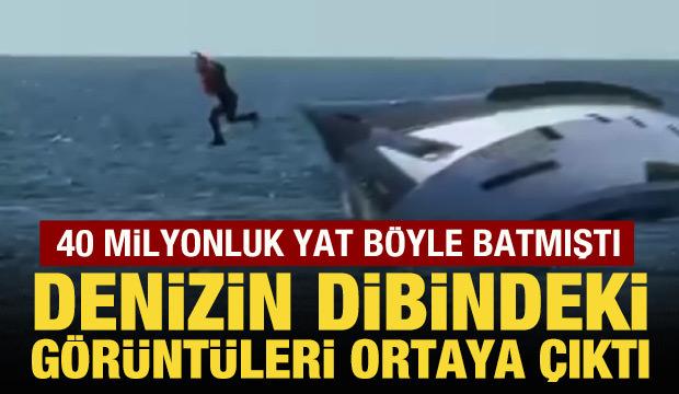 Zonguldak'ta batmıştı: 40 milyon liralık yatın su altı görüntüleri ortaya çıktı